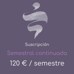 Suscripción semestral recurrente a las clases online (Cuota reducida)